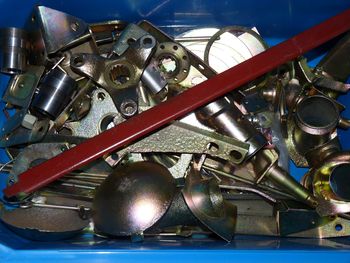 Collection of various unsorted metal parts for Isetta, BMW 600, BMW 700 and other partly unidentified parts.
