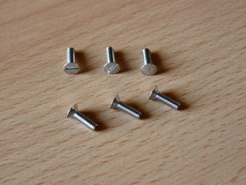 counter-sunk screw