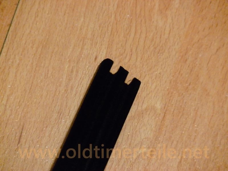 Gummi-Samtschiene