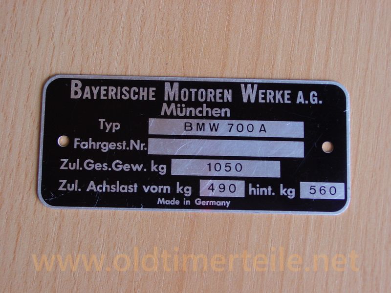 Typenschild