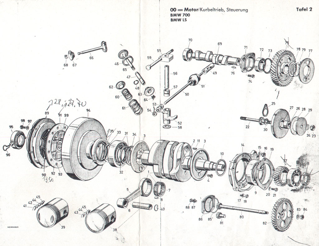 Motor-Kurbeltrieb